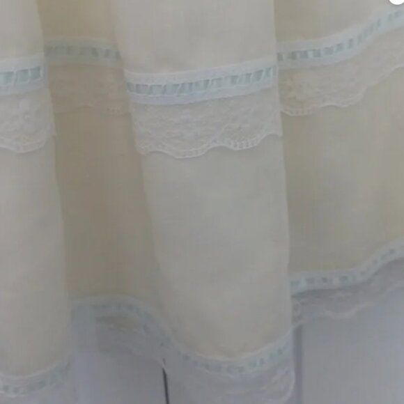 Authentic Vintage Gunne Sax Sailor Collar Pleated McClintock White Prairie Dress - Picture 4 of 10